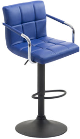 TPFLiving Barhocker Luca Gestell schwarz Kunstleder